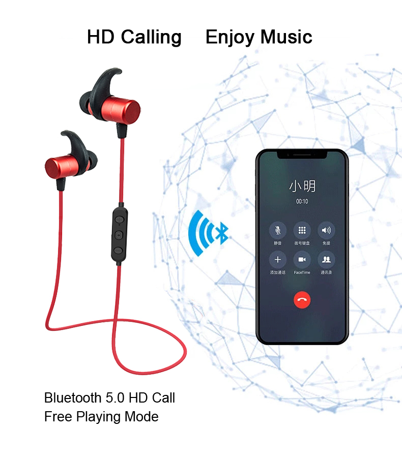 Fones de ouvido Bluetooth 5.0
